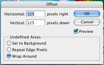 The settings I use for the Offset