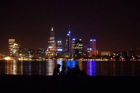 Perth at night.