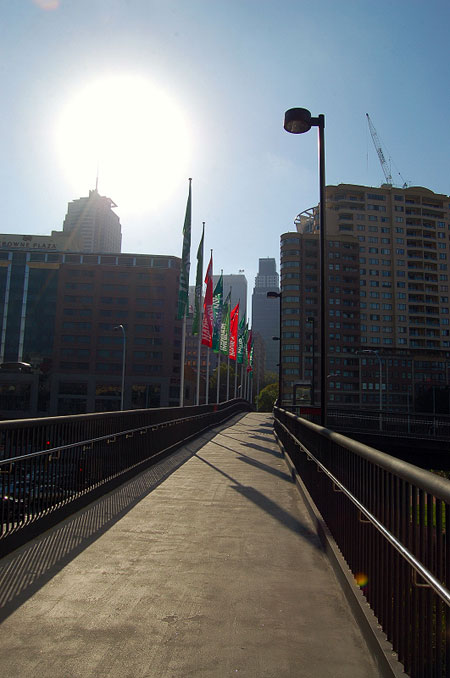The way back to my hotel from Darling Harbour
