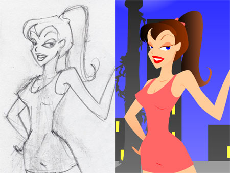 cartoon illustration for ...