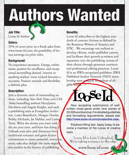 Authors Wanted